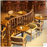 咖啡厅桌椅 主题餐厅 奶茶店甜品店桌椅组合 咖啡椅 西餐厅餐桌椅