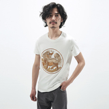 夏季男装刺绣短袖t恤男中国风复古修身个性圆领棉体恤衫青春流行