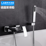 德国LABRAZE全铜冷热方形浴缸龙头 淋浴房浴缸淋浴水龙头套装特价