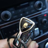 奥迪A4LA5Q5A6LA7A8汽车钥匙改装饰兰博基尼大小牛钥匙金属头配件