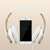小米魅族苹果三星华为手机音乐耳机头戴式 单孔电脑语音通话耳麦