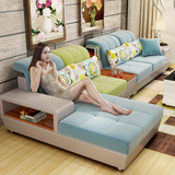 栢菲莱斯 沙发布艺沙发小户型组合简约现代客厅可拆洗皮布沙发