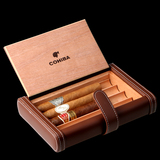 古巴雪茄cohiba保湿盒便携式雪松木加湿雪茄盒 保湿箱迷你雪茄盒