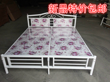 铁艺床折叠双人床1.5米 1.8米欧式 特价铁床加厚 加固公主床 铁床