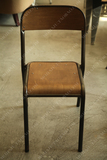 田园工业怀旧复古风格出口餐椅咖啡椅做旧铁艺多层板现货