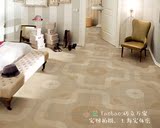 欧式新款地毯砖600600 卧室客厅防滑地砖酒店餐厅仿古砖布纹砖