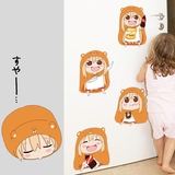 日系二次元卡通人物干物妹小埋墙贴纸儿童房卧室客厅创意装饰贴画