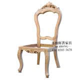 【欧式】型号508欧式餐椅白坯橡胶实木家具快餐酒店 洽谈新款椅子