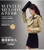 2016新款韩版气质小西装女 短款时尚鹿皮绒风衣长袖小外套翻领