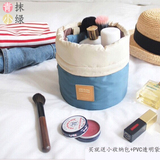 化妆包大容量便携收纳包洗漱包 旅行韩国可爱防水女包 圆筒包包邮
