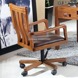 书椅电脑椅升降旋转椅家用办公椅现代中式实木坐椅简约特价