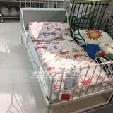 IKEA无锡宜家代购 米隆加长床儿童床框架 可伸缩床铁艺床