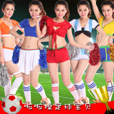 新款世界杯足球宝贝啦啦操演出舞蹈服装团体健美操舞台比赛服装