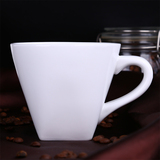 马克杯 美式拿铁咖啡杯加厚320毫升方底圆口杯 高档陶瓷定制LOGO