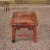 豪程红木 老挝大红酸枝方凳/矮凳 交趾黄檀小孩凳/换鞋凳/儿童凳