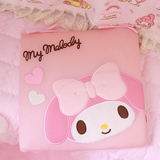 日本可爱卡通粉色melody美乐蒂夏季网面透气坐垫椅垫