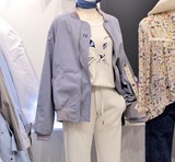 韩国进口女装东大门正品代购时尚休闲宽松飞行员夹克棒球服外套潮
