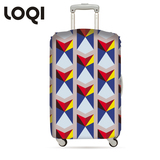 预售LOQI德国行李箱高端艺术保护套美旅新秀丽通用拉杆箱加厚箱套