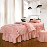 新款高档纯棉美容床罩美容院美容美体按摩专用床罩四件套特价包邮