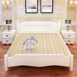 包邮实木床1.5米双人床单人儿童床1.2米欧式床成人白色公主床