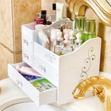 卫生间洗手台塑料防水化妆用品收纳整理盒浴室带抽屉式浴室置物架