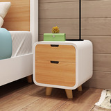 北欧现代简约床头柜实木储物柜沙发边柜边几客厅卧室边柜特价