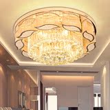 圆形欧式奢华大气传统S金黄色客厅酒店大堂遥控变色led水晶吸顶灯