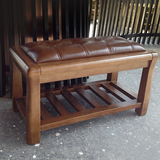 床尾凳实木真皮床前凳床边凳沙发凳换鞋凳穿鞋凳子长凳脚踏凳储物