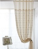 韩国进口 新品！棉蕾丝窗帘  双层遮光窗帘 客厅卧室窗帘 定制