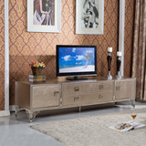 欧式后现代 电视柜组合 定做鳄鱼纹皮地柜 新古典视听柜 卧室客厅