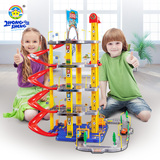 儿童男孩拼装轨道车赛车小汽车多层停车场玩具模型轨道生日礼物