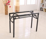 双层弹簧折叠架子会议桌架便携折叠铁架置物架DIY折叠架桌子配件