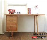 日式学习书桌现代简约纯实木电脑桌北欧宜家环保写字桌办公桌