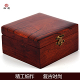 越南酸枝首饰盒红木中式复古化妆盒 实木饰品珠宝盒子收纳盒送礼