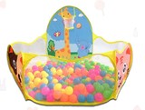 包邮可折叠投篮海洋球池游戏池围栏宝宝游戏屋布制儿童帐篷波波球