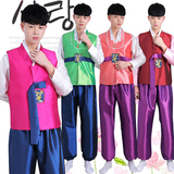 2016新款宫廷传统韩国男韩服朝鲜族少数民族舞蹈表演服装男士韩服