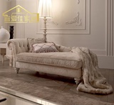 韩式田园贵妃式新古典客厅卧室躺椅阳台小户型拉扣布艺美人靠推荐