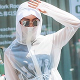防晒衣女长袖韩版中长款夏2016口罩式防紫外线防水防风遮阳外套潮