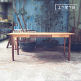 【圆润书桌】原创北欧设计/宽料橡木办公桌 抽屉实木工作台 原木