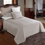 高支高密全棉被单100支贡缎纯棉纯色床单单件1.5 1.8 2米床卡其色