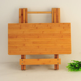 楠竹家用桌子方形折叠吃饭桌子简约餐桌简易便携桌子实木桌子包邮