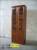 实木书柜二门书柜0.74米三门书柜1.1米整装已安装好红棕色海棠色