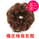 假发女韩国发圈头花卷盘发缠绕式发圈头饰丸子发饰皮筋发包