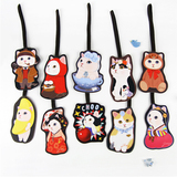 JETOY 韩国可爱猫咪行李挂牌托运标记旅行箱吊牌行李牌包挂件卡套