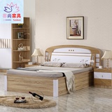 赛尚家具板式床储物床高箱床1.8米大床简约现代气动床双人主卧床