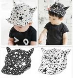 新款女男童韩国春夏宝宝帽子儿童遮阳帽婴儿帽1到4周岁棒球帽子
