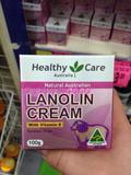 现货 澳洲Healthy Care Lanolin Cream HC绵羊油面霜维他命E 100G