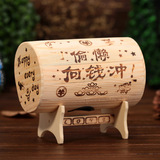 韩国创意木质存钱罐学生储蓄罐儿童女生生日礼物首选创意礼品摆件