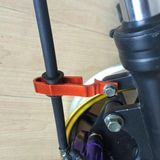 电动车摩托车踏板车改装铝合金刹车油管夹子里程线夹子支架