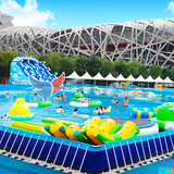 支架水池大型户外移动游泳池移动水上乐园拆装式泳池儿童游乐设备